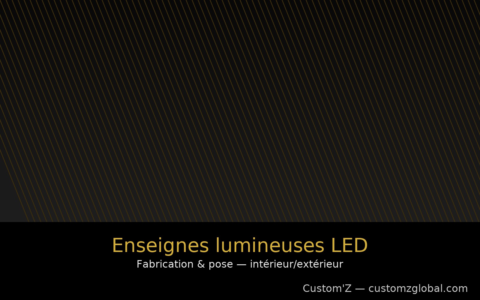 Exemple — Enseigne LED
